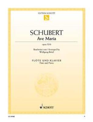 Franz Schubert: Ave Maria op. 52/6: Flöte mit Begleitung