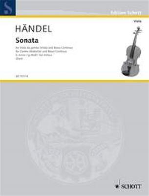 Georg Friedrich Händel: Sonata In G Minor For Viola: Viola mit Begleitung