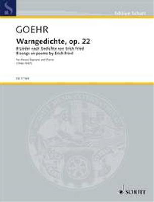 Alexander Goehr: Warngedichte op. 22: Gesang mit Klavier