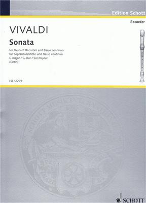 Antonio Vivaldi: Sonate G Rv59: Sopranblockflöte mit Begleitung