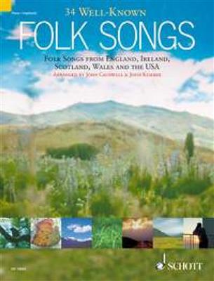34 Well-Known Folk Songs: Keyboard