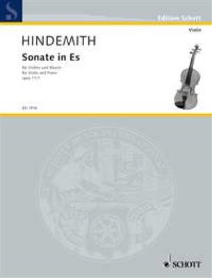 Paul Hindemith: Sonate Es Op.11: Violine mit Begleitung