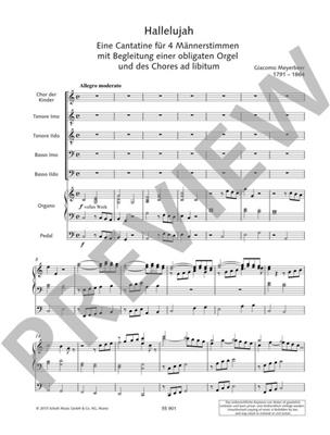 Giacomo Meyerbeer: Hallelujah: Männerchor mit Begleitung