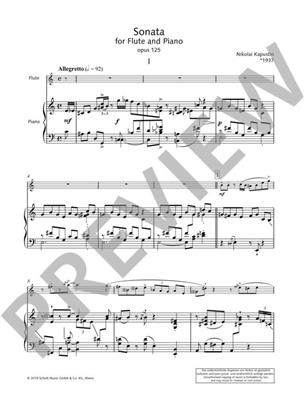 Nikolai Kapustin: Sonata Op. 125: Flöte mit Begleitung
