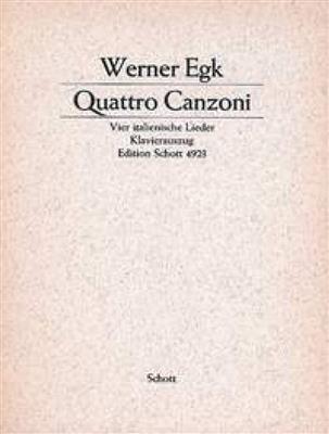 Werner Egk: Quattro Canzoni: Orchester mit Gesang
