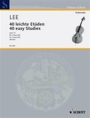 Sebastian Lee: 40 Leichte Etudes Opus 70: Cello Solo