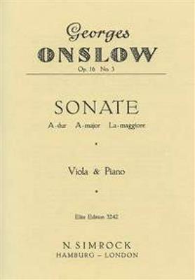 George Onslow: Sonate 3 A Op.16: Viola mit Begleitung