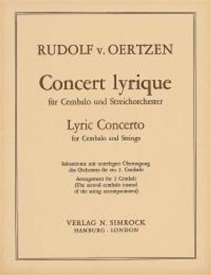 Lyric Concerto op. 32: Cembalo