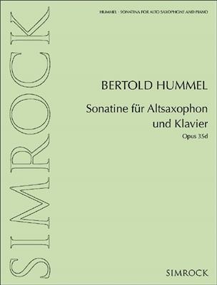 Bertold Hummel: Sonatina for alto saxophone and piano: Altsaxophon mit Begleitung