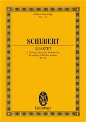 Franz Schubert: String Quartet In G Minor Op. Posth. D 173: Streichquartett