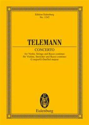 Georg Philipp Telemann: Concerto G Major: Streichorchester mit Solo