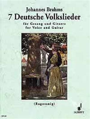 Johannes Brahms: 7 Deutsche Volkslieder Aus WoO 33: Gesang mit Gitarre