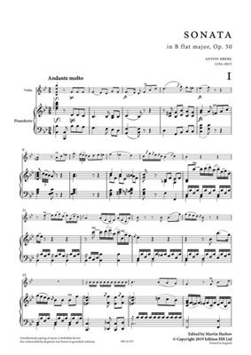 Anton Eberl: Sonata in B flat major op. 50: Violine mit Begleitung