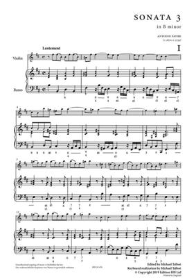 Antoine Favre: Six sonatas, volume 1 (Nos. 1?3): Violine mit Begleitung