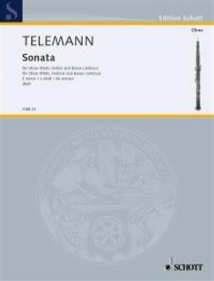 Georg Philipp Telemann: Sonata E minor: Oboe mit Begleitung