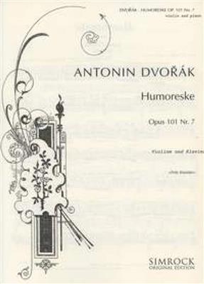 Antonín Dvořák: Humoresque Op101/7 For Violin And Piano: Violine mit Begleitung