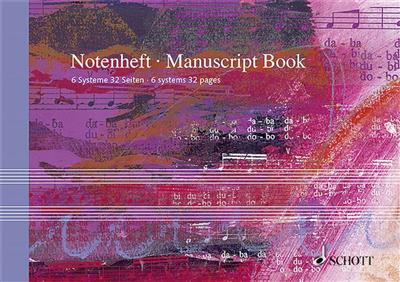 A5 Manuscript Book - landscape: Notenpapier