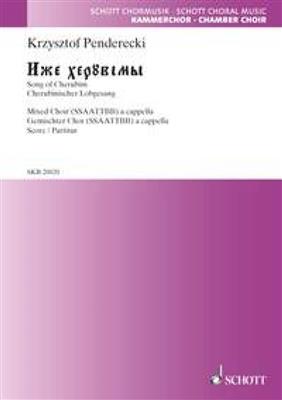 Krzysztof Penderecki: Song of Cherubin - Ize cheruvimi: Gemischter Chor A cappella