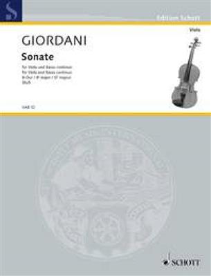 Tommaso Giordani: Sonata Bb Major: Viola mit Begleitung