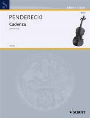K. Penderecki: Cadenza: Viola Solo
