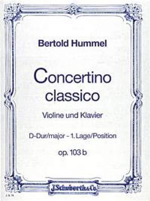 Bertold Hummel: Concertino Classico D Opus 103B: Streichensemble