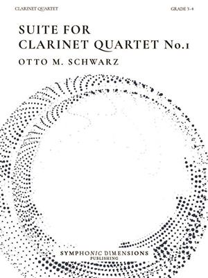 Otto M. Schwarz: Suite for Clarinet Quartet No. 1: Klarinette Ensemble