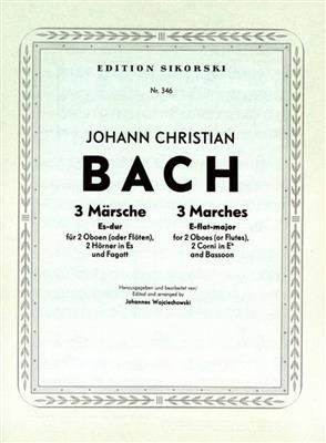 Johann Christian Bach: 3 Märsche: Bläserensemble