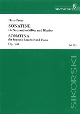 Hans Poser: Sonatine: Sopranblockflöte mit Begleitung