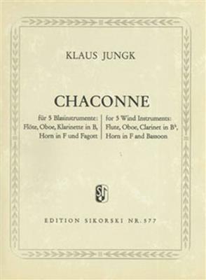 Klaus Jungk: Chaconne: Bläserensemble