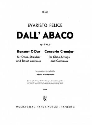 Evaristo Felice dall' Abaco: Konzert: Oboe Solo