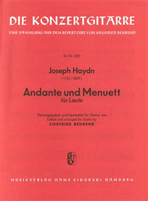 Franz Joseph Haydn: Andante und Menuett für Laute: Gitarre Solo