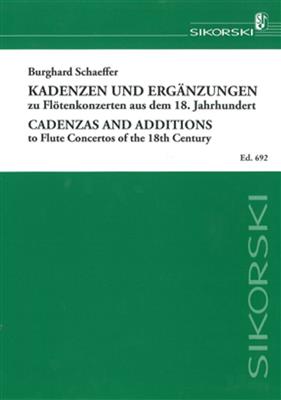 Burghard Schaeffer: Kadenzen und Ergänzungen zu Flötenkonz. des 18. Jh: Flöte Solo
