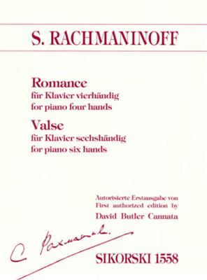 Sergei Rachmaninov: Romance / Valse: Klavier vierhändig