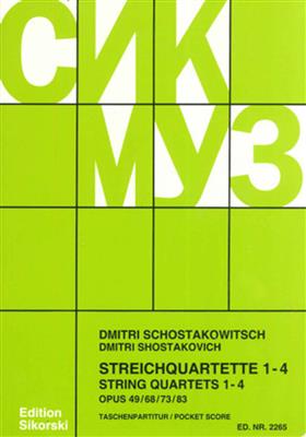 Dimitri Shostakovich: Quartetti 1-4 Op. 49, 68, 73, 83: Orchester