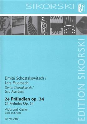 Dimitri Shostakovich: 24 Präludien OP. 34: Viola mit Begleitung