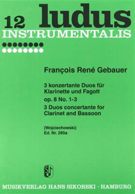 François-René Gebauer: 6 Concertante Duos Heft 1 Opus 8: Gemischtes Holzbläser Duett