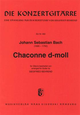 Johann Sebastian Bach: Chaconne In D Minor: Gitarre Solo
