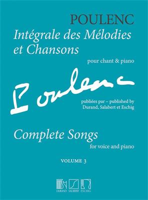 Integrale des Melodies et Chansons Vol.3: Gesang mit Klavier
