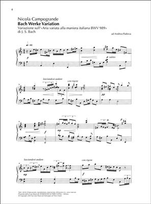 Nicola Campogrande: Bach Werke Variation: Klavier Solo