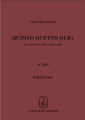 Carlo Boccadoro: Quinto Duetto: Klarinette mit Begleitung