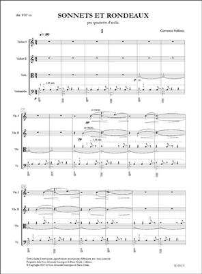 Giovanni Sollima: Sonnets et rondeaux: Streichquartett