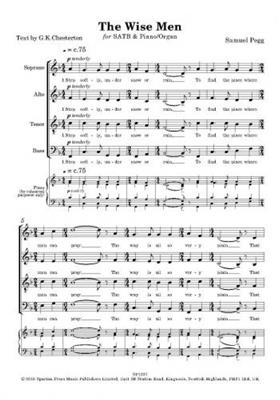 Sam Pegg: The Wise Men: Gemischter Chor mit Klavier/Orgel