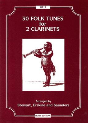 30 Folk Tunes For 2 Clarinets: Klarinette Duett