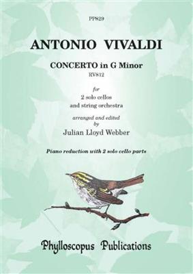 Antonio Vivaldi: Concerto in G minor RV812 [PIANO REDUCTION]: (Arr. Julian Lloyd Webber): Cello Duett