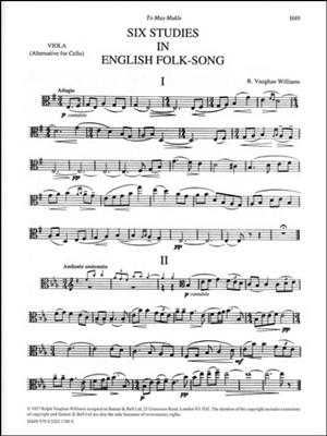 Six Studies In English Folk Song: Viola Solo