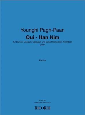 Younghi Pagh-Paan: Qui - Han Nim: Gesang mit sonstiger Begleitung