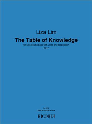 Liza Lim: The Table of Knowledge: Kontrabass Solo
