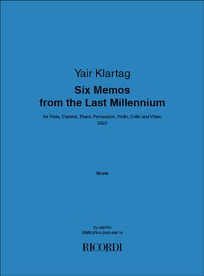 Yair Klartag: Six Memos from the Last Millennium: Kammerensemble