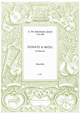 Carl Philipp Emanuel Bach: Sonate a-Moll: Flöte Solo