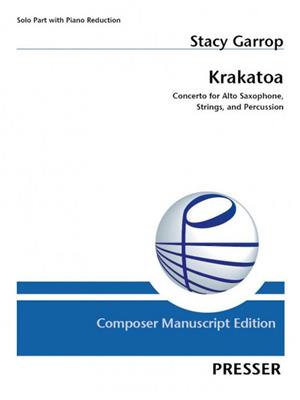 Stacy Garrop: Krakatoa: Altsaxophon mit Begleitung